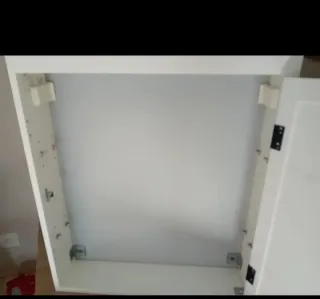 Mueble de baño madera y cristal