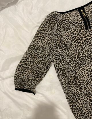 Camisa estampada leopardo