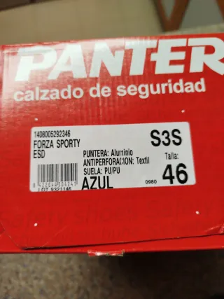 Zapatos de seguridad Panter
