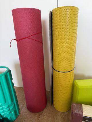 Kit Ejercicio: Rodillo, Bloques Yoga y Push-up