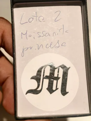 Anillo Princesa Moissanita Verde Plata