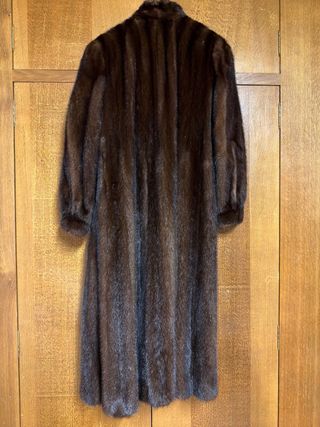 Abrigo visón sintético ruso Talla M