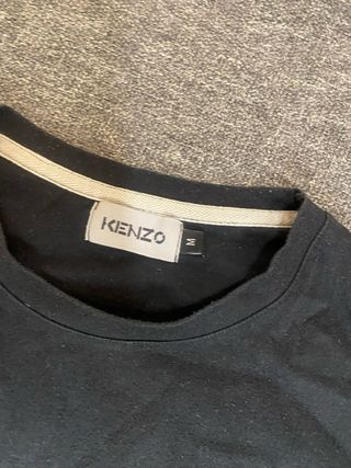 Camiseta Kenzo Negra con Diseño Tigre