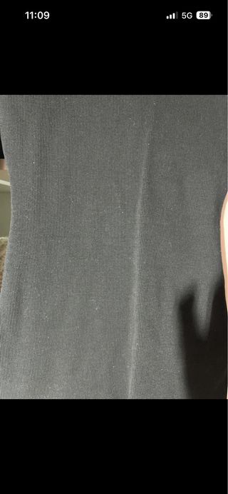 Vestido negro manga larga invierno