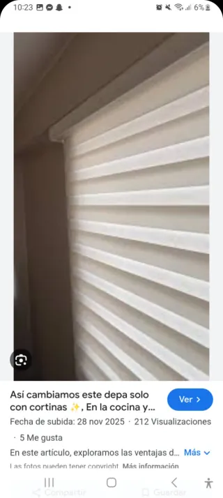 Cortina enrollable 2m beige