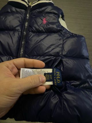 Chaleco Polo Ralph Lauren niña 2 años reversible