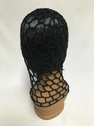 Balaclava Rete Mesh Lurex Nero