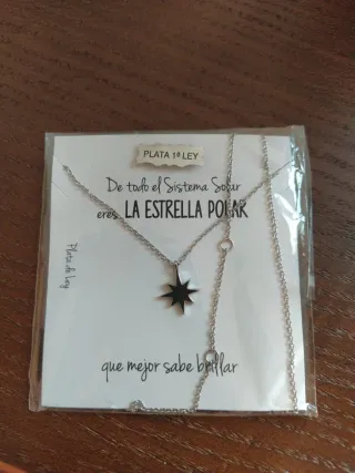 Collar plata de ley Estrella Polar