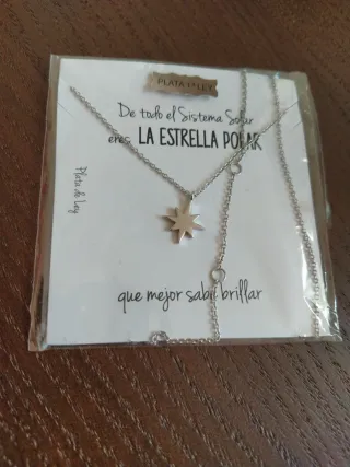Collar plata de ley Estrella Polar