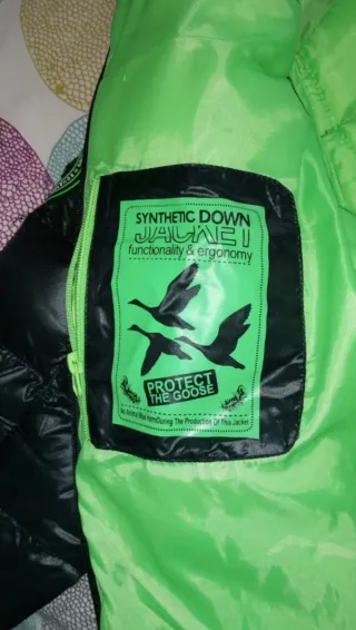 Cazadora Canadian Peak Talla M Negro/Verde.