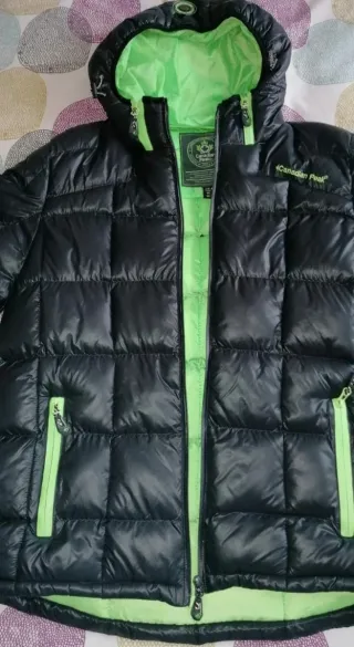 Cazadora Canadian Peak Talla M Negro/Verde.