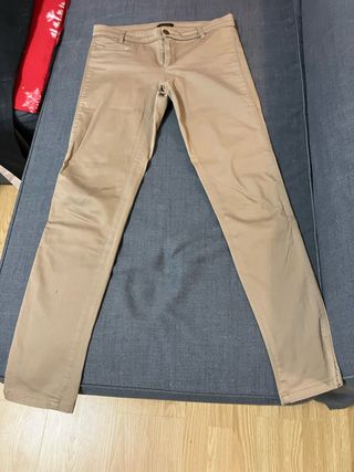 Lote 3 Pantalones Beige Massimo Dutti