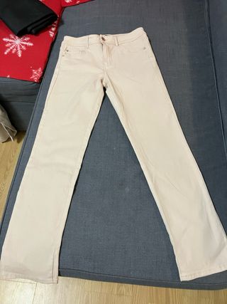 Lote 3 Pantalones Beige Massimo Dutti