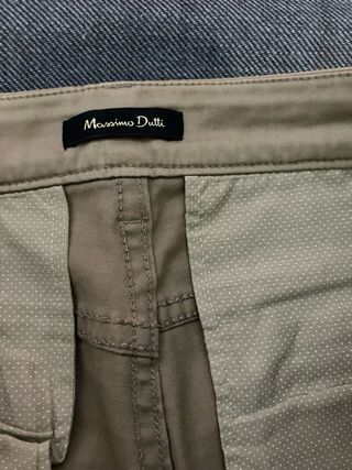 Lote 3 Pantalones Beige Massimo Dutti