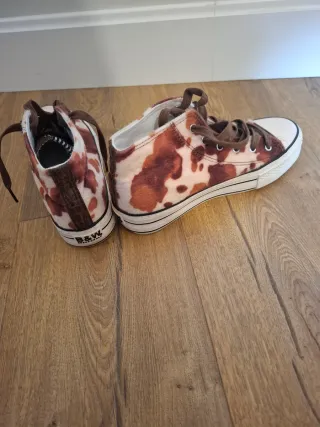 Botines imitación piel vaca