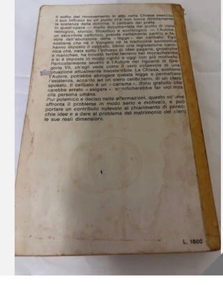 LA FINE DI UN TABU' ---IL MATRIMONIO DEI PRETI