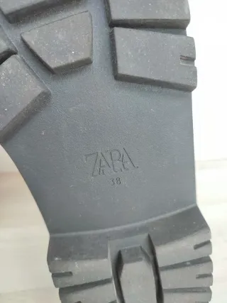 Botines Zara Blancos Cremallera