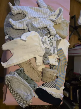 Lote Ropa y Sacos Bebé 0-3 Meses