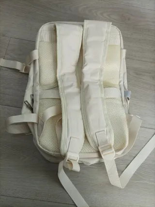 Mochila  Viaje Cabina Avion 40x20x25 Blanco Marfil