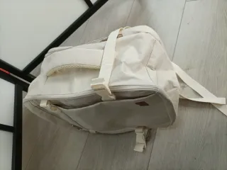 Mochila  Viaje Cabina Avion 40x20x25 Blanco Marfil