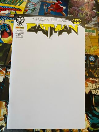 Batman 100 Variant Blank Cover