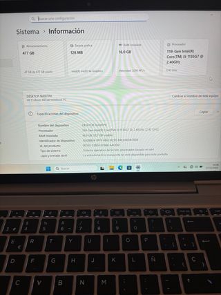 Portátil HP ProBook 440 G8 Plata