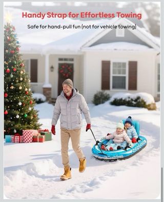 Trineo inflable QPAU 2 personas azul