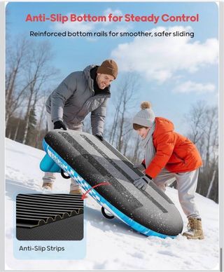 Trineo inflable QPAU 2 personas azul