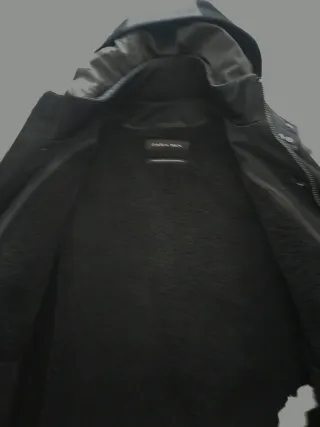 Abrigo Parka Zara Man Negro Hombre