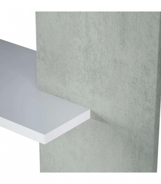 Estantería 5 Baldas. Blanco Artik/Cemento