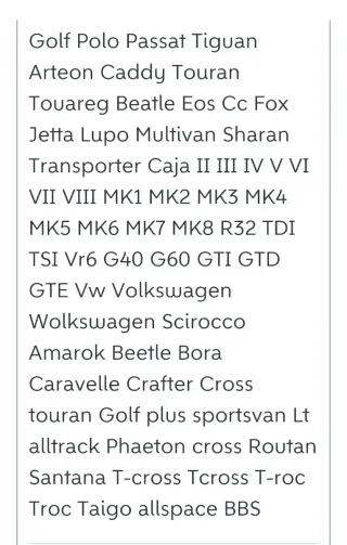 4 Tapabujes VW 70mm Ref 7L6 601 149B