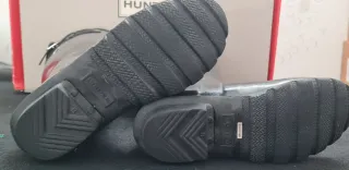 Botas de lluvia Hunter negras, talla 36.