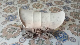 Carreta artesanal de madera