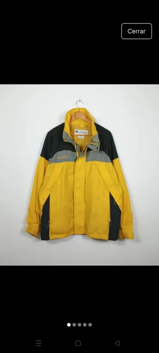 Chaqueta Columbia Impermeable Amarilla
