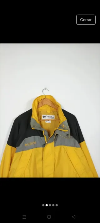 Chaqueta Columbia Impermeable Amarilla