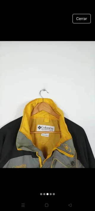 Chaqueta Columbia Impermeable Amarilla
