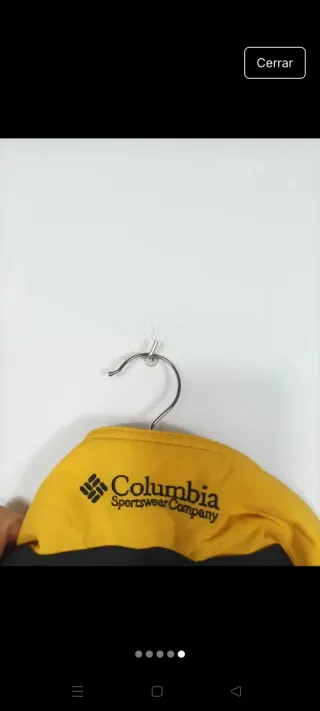 Chaqueta Columbia Impermeable Amarilla