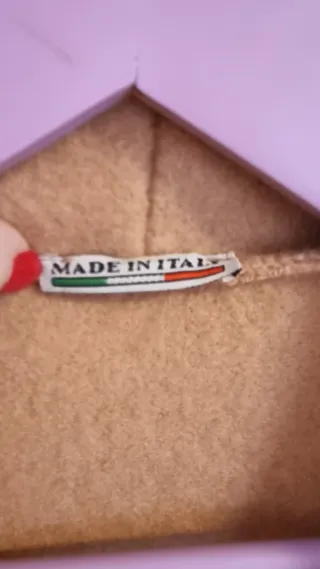 Abrigo camel con cinturón