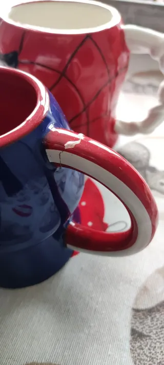 Tazas Marvel Spiderman, Capitán América, Hulk