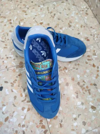 Zapatillas Adidas Azul y Gris