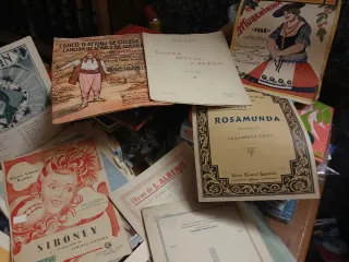 Lote de partituras musicales antiguas 3€ unidad