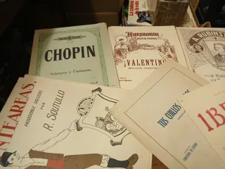 Lote de partituras musicales antiguas 3€ unidad