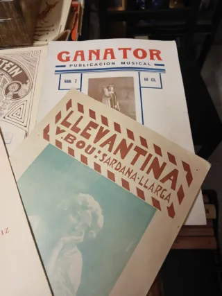 Lote de partituras musicales antiguas 3€ unidad