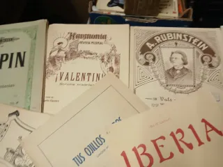 Lote de partituras musicales antiguas 3€ unidad