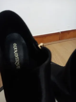 Stivaletti tacco alto in tessuto