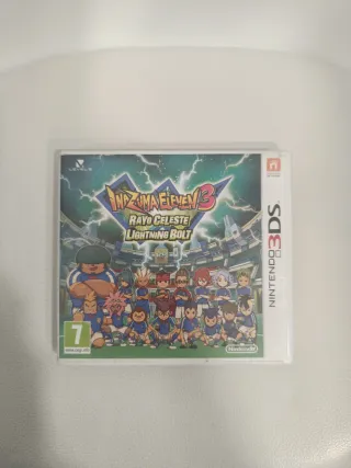 Inazuma Eleven 3 Rayo Celeste 3DS Caja y Manuales