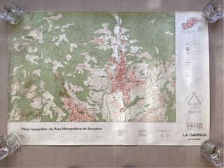 Mapa Topográfico Área Metropolitana Barcelona