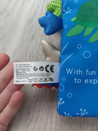 Libro de tela infantil - animales marinos