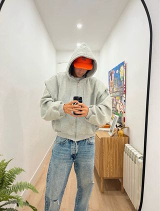 Sudadera Beaumont Gris Baggy