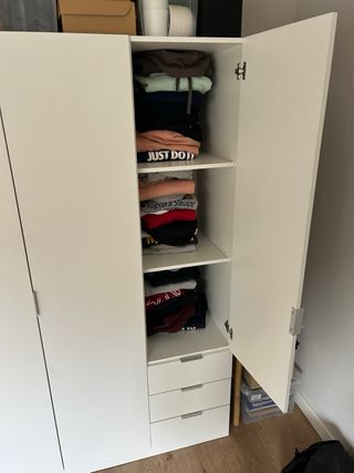 Armario 3 puertas Bauhaus blanco